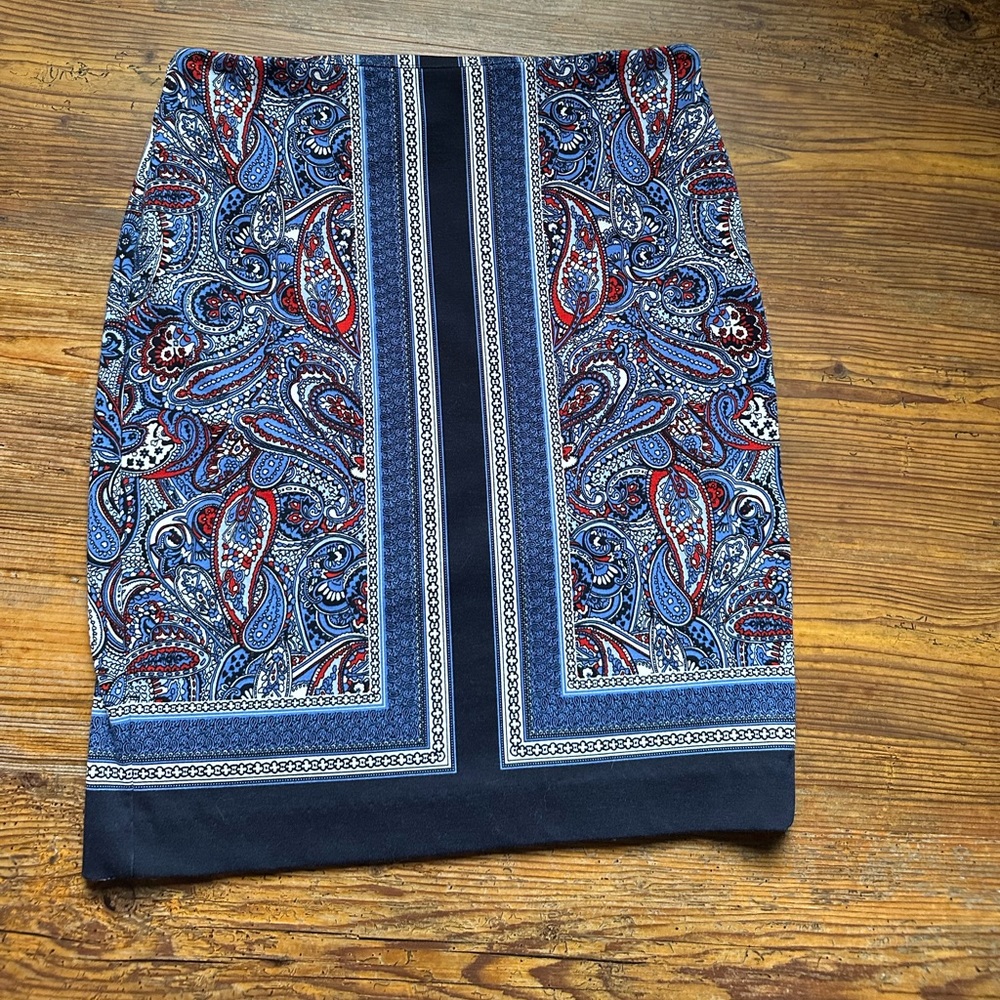 Paisley print skirt size 8